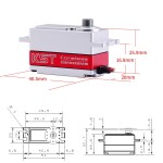 Wholesale Price KST DS1509MG 12.8KG Metal Gear Coreless Digital Servo for RC Model UAV Car Boat Robot Arm Helicopter Airplane